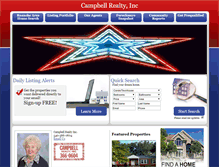 Tablet Screenshot of campbellrealtyva.com